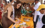 Las candidatas a Miss Universo Ecuador se quedaron encantadas con la gastronomía de Ayangue