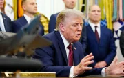 El presidente estadounidense Donald Trump  en el Despacho Oval de la Casa Blanca en Washington, DC, EE. UU., el 24 de julio de 2026.