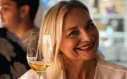 Entre las letras, la pizza y el vino, Antonella Amodio durante su visita en Guayaquil