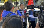 Geovanni Atarihuana, director nacional de Unidad Popular, cuestionó la comparecencia virtual de Diana Atamaint ante el Tribunal Contencioso Electoral (TCE).