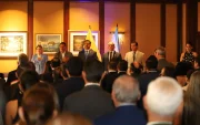 Los prefectos presentes en la primera sesión de la Asamblea por la Mancomunidad de Conservaión del Río Guayas.