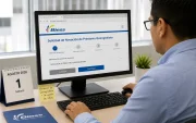 Una foto creada por la inteligencia artificial para graficar el momento que una persona solicita una novación en el Biess.