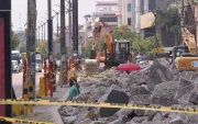 En marzo comenzaron los trabajos en la avenida Rodolfo Baquerizo Nazur, en la ciudadela La Alborada.