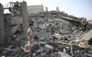 Israel bombardeó el viernes a medianoche una vivienda en el barrio de Al Saftawi, en la ciudad de Gaza