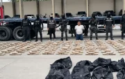 Policía incautó 600 kg de cocaína en Chongón; la droga iba hacia un puerto marítimo.