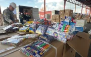 Mercancía retenida en contenedores en el Puerto de Guayaquil.