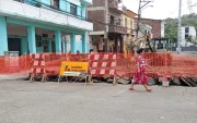 Obras en la calle Rumichaca