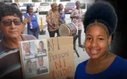 Ruth Kataleya Medina, a la derecha, fue localizada con vida seis días después de su desaparición en el sector Las Malvinas, en el sur de Guayaquil.