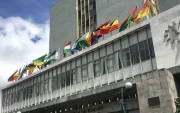 El edificio del Banco Central de Ecuador en Quito.
