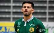 Ronnie Carrillo durante su etapa en Mushuc Runa, antes de convertirse en jugador de Emelec.
