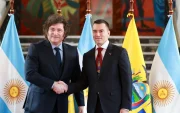 Los presidentes de Ecuador y Argentina, Daniel Noboa y Javier Milei, mantuvieron este jueves 6 de agosto una reunión oficial