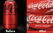 Coca-Cola cambió la tipografía del producto, pasando de una sans serif a una serif llamada ‘Better With’.