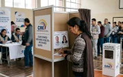 Foto referencial, creada con IA, sobre elecciones de segunda vuelta para alcaldías.