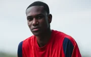 Josué Caicedo, lateral izquierdo ecuatoriano, durante sus primeros entrenamientos con el Barcelona Atlètic en España.