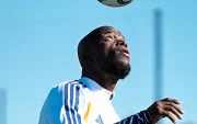Enner Valencia durante una de sus primeras sesiones de entrenamiento con Boca Juniors en Argentina.