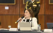 Mishel Mancheno presentó la nueva agenda legislativa de la Asamblea Nacional para los próximos 10 meses.