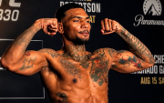 Michael Morales durante el pesaje oficial de UFC 330, este 14 de agosto.