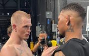 Instantes en que Ian Garry confrontó a Michael Morales tras el UFC 330.