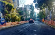 En una primera fase los trabajos se realizaron desde la calle Madrid hasta la av. Colón, en el carril sentido sur-norte