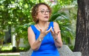 Liliana Muñoz, vicepresidenta regional de América Latina de la OMEP, durante su primera visita a Guayaquil.
