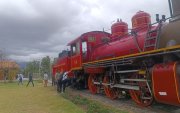 La locomotora se encuentra en el parque del Ferrocaril, en el sur de Cuenca.