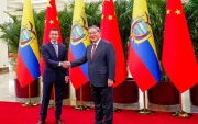 El presidente de Ecuador, Daniel Noboa, y el primer ministro del Consejo de Estado de China, Li Qiang.