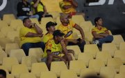 Poca afición se presentó en el Monumental para el partido entre Barcelona SC y Guayaquil City.