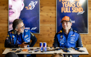 El neerlandés Max Verstappen, durante la conferencia de prensa en la que anunció su renovación con Red Bull.