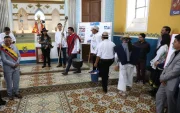 En la iglesia de la comuna de Lumbisí se realizó una ceremonia religiosa.
