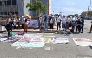Los protestantes pedían que se les permita visitar a sus familiares recluidos en la cárcel del Encuentro.