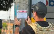 El ECU 911 colocó sellos en los puntos donde fueron retiradas las cámaras para informar sobre el procedimiento y la posibilidad de recuperarlas.