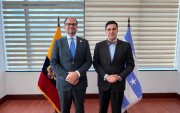 John Reimberg recibió en Ecuador al secretario de la CPI Osvaldo Zavala Giler para tratar temas del país.