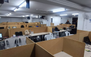 Oficina donde funcionaba un call center de extorsión.