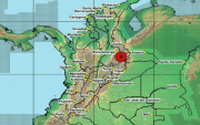 Imagen del Servicio Geológico Colombiano sobre el sismo.