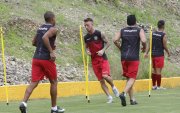 Damián Díaz (c) cumplirá su tercer ciclo con Barcelona SC.