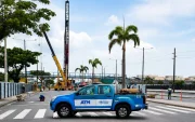 La avenida 25 de Julio mantiene restricciones mientras avanzan los trabajos del quinto puente.