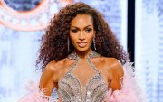 Justus Kelly en la noche de coronación de Miss USA.