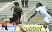 Frangoy Zambrano (i.), jugador de Liga de Quito.