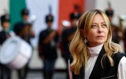 La primera ministra italiana, Giorgia Meloni, el pasado 20 de abril de 2026 en el Palazzo Chigi en Roma, Italia.