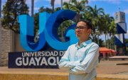 Héctor Castillo, estudiante de Negocios Internacionales de la Universidad de Guayaquil, viajará a España para cursar un semestre en la Universidad de Salamanca.