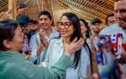 Luisa González es dirigente del correísmo y precandidata a la Prefectura de Manabí por Pachakutik.