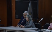 El expresidente Lenín Moreno y su esposa, Rocío González, en la audiencia de suspensión condicional de la pena del caso Sinohydro.