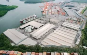 Vista aérea del Terminal Granelero y Multipropósito (TGM), concesionado a Andipuerto.