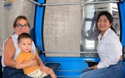 Los bebés de 0 a 2 años pueden viajar en la Aerovía sin pagar pasaje, presentando su cédula de identidad.
