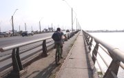 El Puente de la Unidad Nacional fue escenario de otro accidente de tránsito.