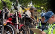 Doce vehículos fueron retenidos durante un control a sus agentes.