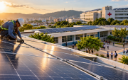 Las cubiertas con paneles solares pueden aprovechar espacios de escuelas y otras edificaciones para generar energía renovable.