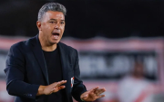 Marcelo Gallardo cuando dirigía a River Plate.