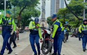 En diferentes sectores del centro se retiraron motos.