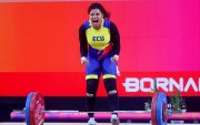 Angie Palacios celebró eufórica la medalla de plata en Santa Fe que marca su regreso, al igual que su hermana, a las competencias del ciclo olímpico.